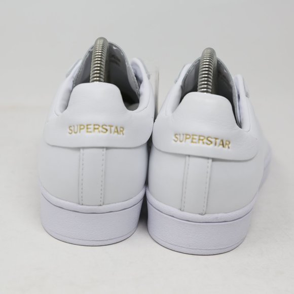 adidas Superstar Pure Luxe Premium White Sneaker FV3352 Gold Trainer Casual - Picture 5 of 11